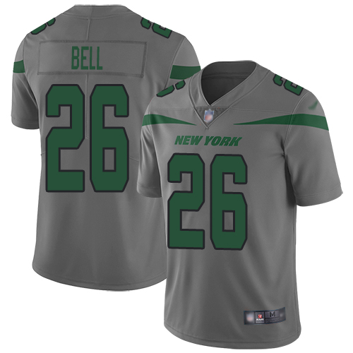 New York Jets Limited Gray Men LeVeon Bell Jersey NFL Football #26 Inverted Legend->youth nfl jersey->Youth Jersey